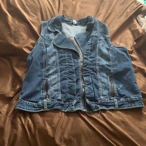 Blue jean vest